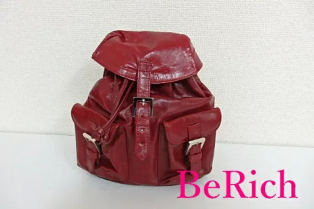 Fendi Backpack Red Leather
